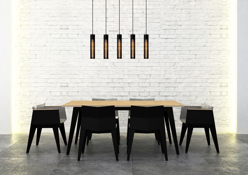 Lucide LIONEL - Závesné svietidlo - 5xE27 - Čierne